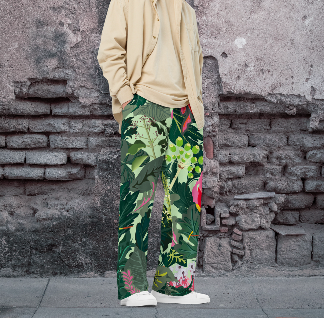 Tropical unisex wide-leg Trousers