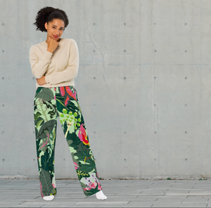 Tropical unisex wide-leg Trousers