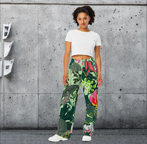 Tropical unisex wide-leg Trousers