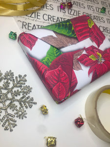 Poinsettia Christmas wrapping paper (A3, pack of 10 sheets)