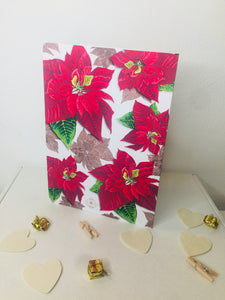 Poinsettia Christmas Card