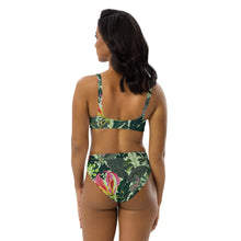 Load image into Gallery viewer, Tropical Recycled high-waisted bikini
