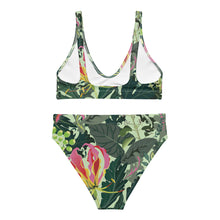 Load image into Gallery viewer, Tropical Recycled high-waisted bikini
