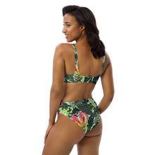 Load image into Gallery viewer, Tropical Recycled high-waisted bikini
