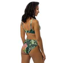 Load image into Gallery viewer, Tropical Recycled high-waisted bikini
