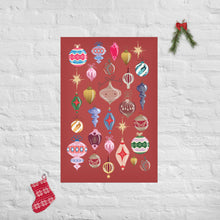 Load image into Gallery viewer, Lost my Baubles Red Poster
