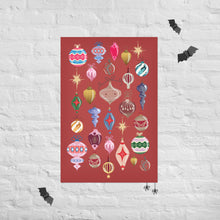 Load image into Gallery viewer, Lost my Baubles Red Poster
